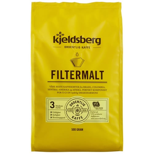 Kaffe Kjeldsberg filtermalt 500g (12 stk)
