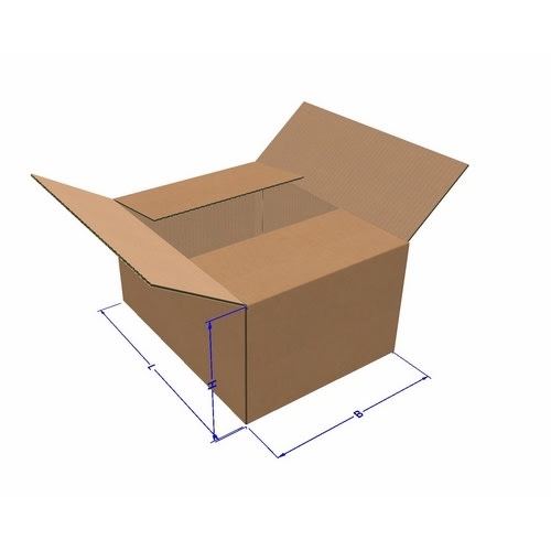 Standard esker Str 3 - 38 x 23 x 23 cm (25 stk) Passer pakkeboks