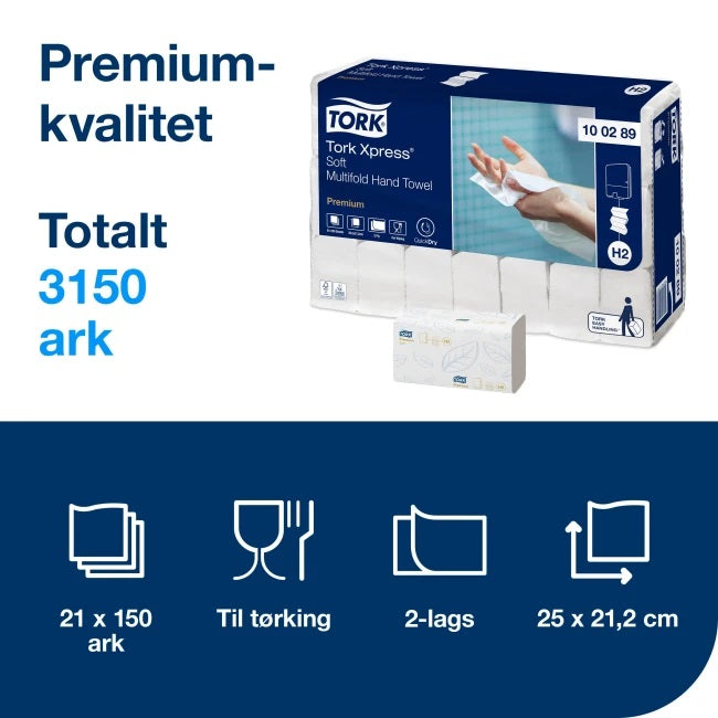 Håndtørk H2 Xpress Premium Soft 2l Z