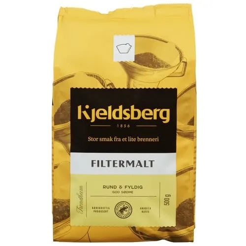 Kaffe Kjeldsberg filtermalt 500g (12 stk)