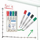 Whiteboardpenn Lumocolor 2-5 mm 4 pk.