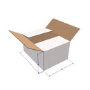 Hvite pappesker, flere størrelser