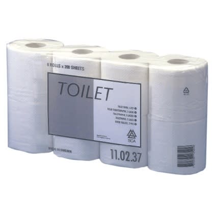 Toalettpapir Normal hvit (64 ruller)